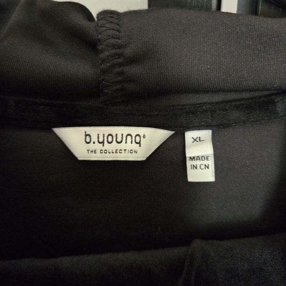 Mitza 2 piece black velour lounge set size XL New! B.young - Picture 9 of 13